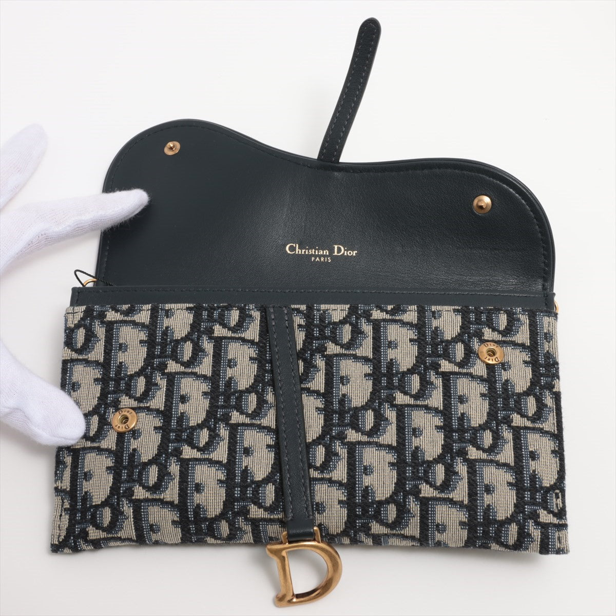 Christian Dior Saddle Canvas Wallet Naiv