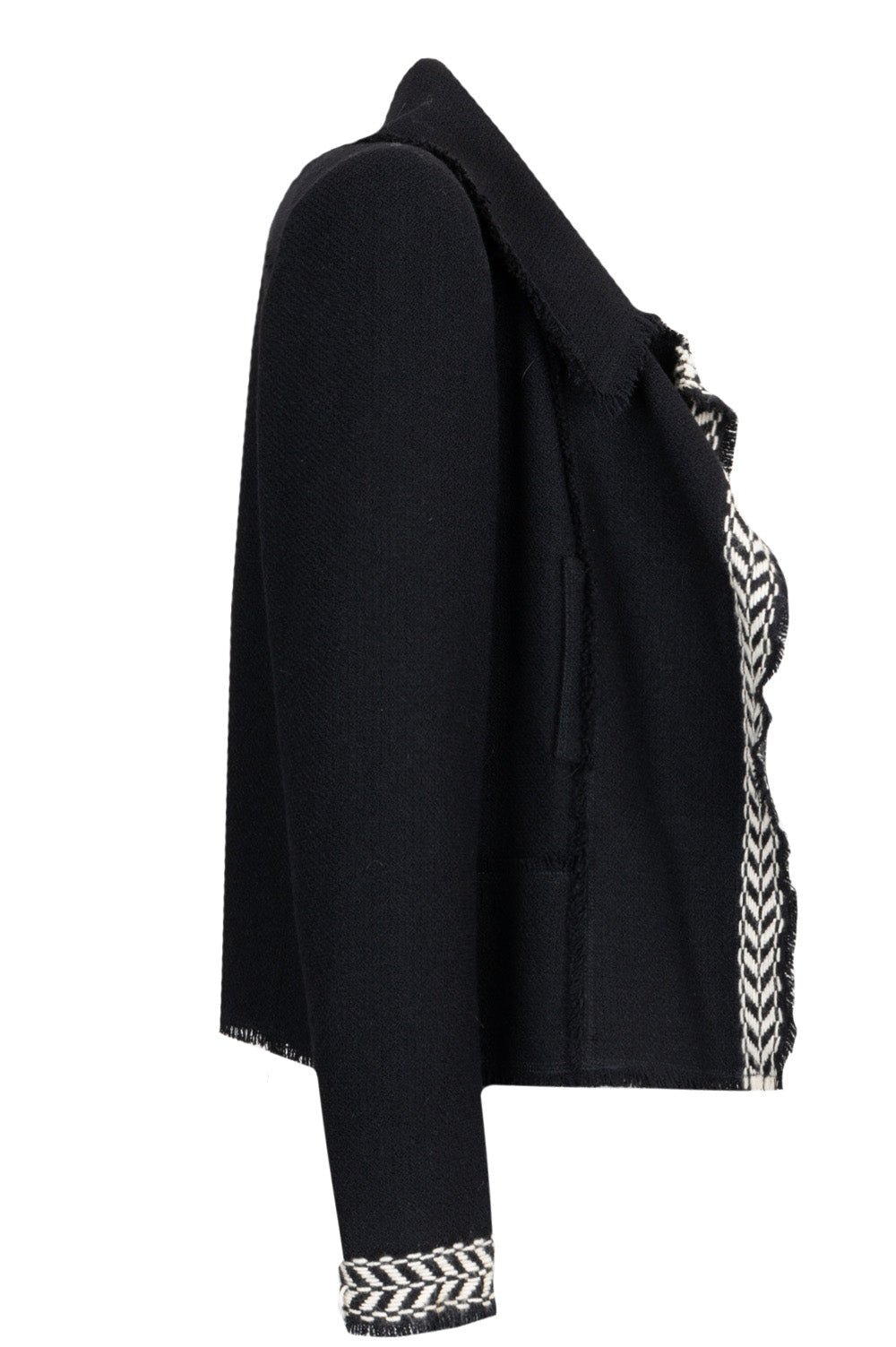 CHANEL Tweed Jacket Black & White