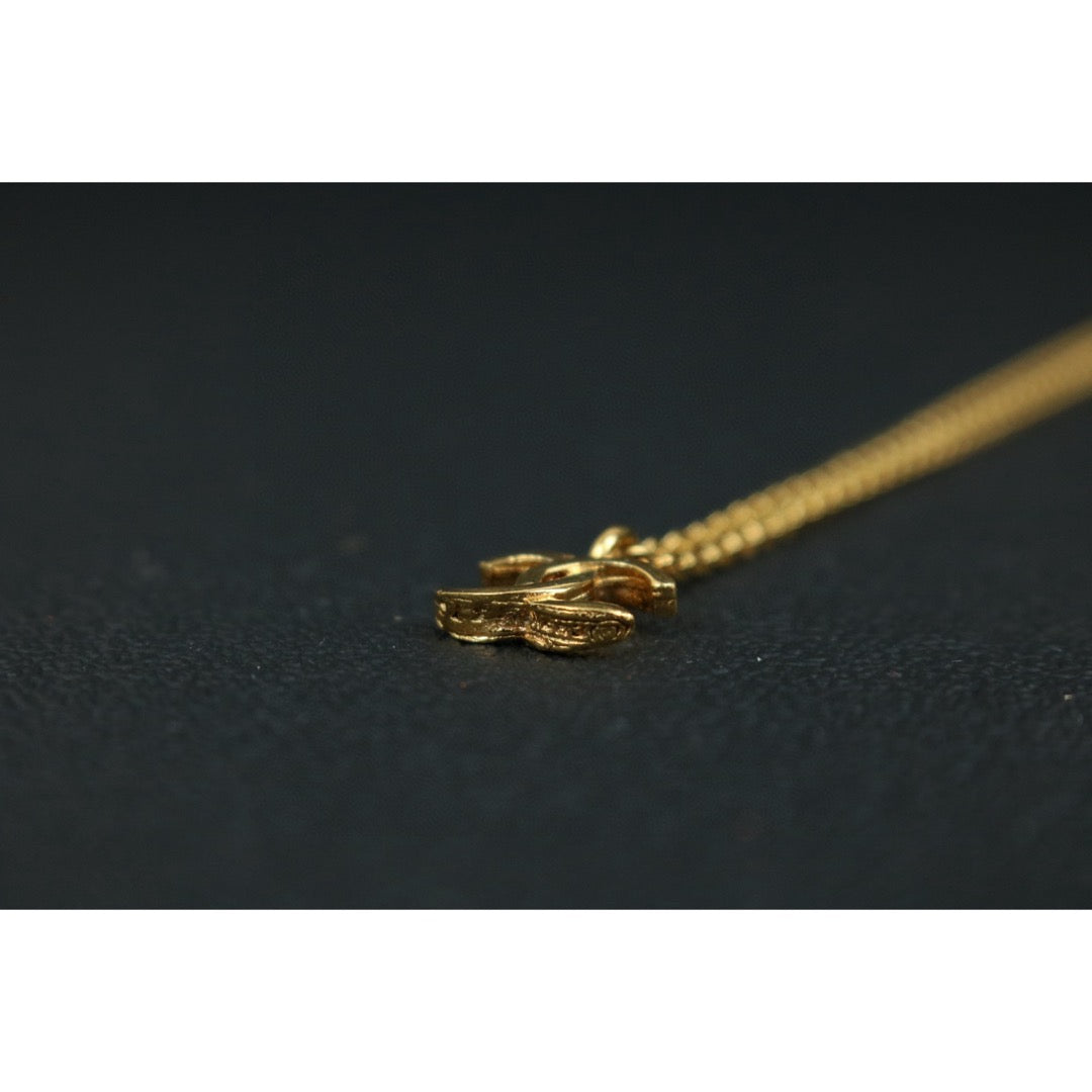 Very Good ( Rank A)｜CHANEL COCO 24K Gold Plated Necklace  ｜X25030610