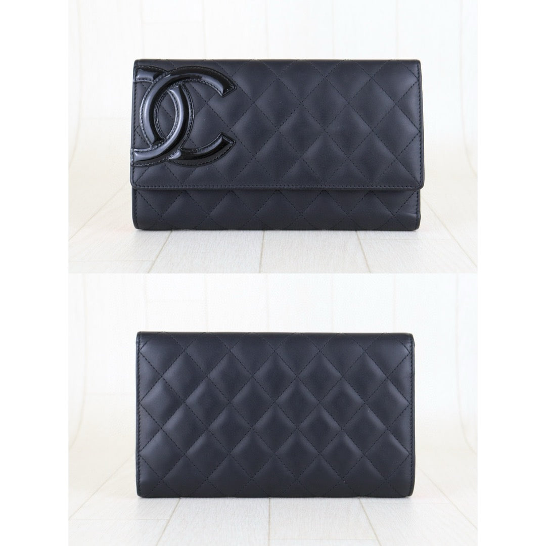Excellent（Rank SA）｜ CHANEL Cambon Long Wallet Black  Made In 2014-2015 Year｜S24121010