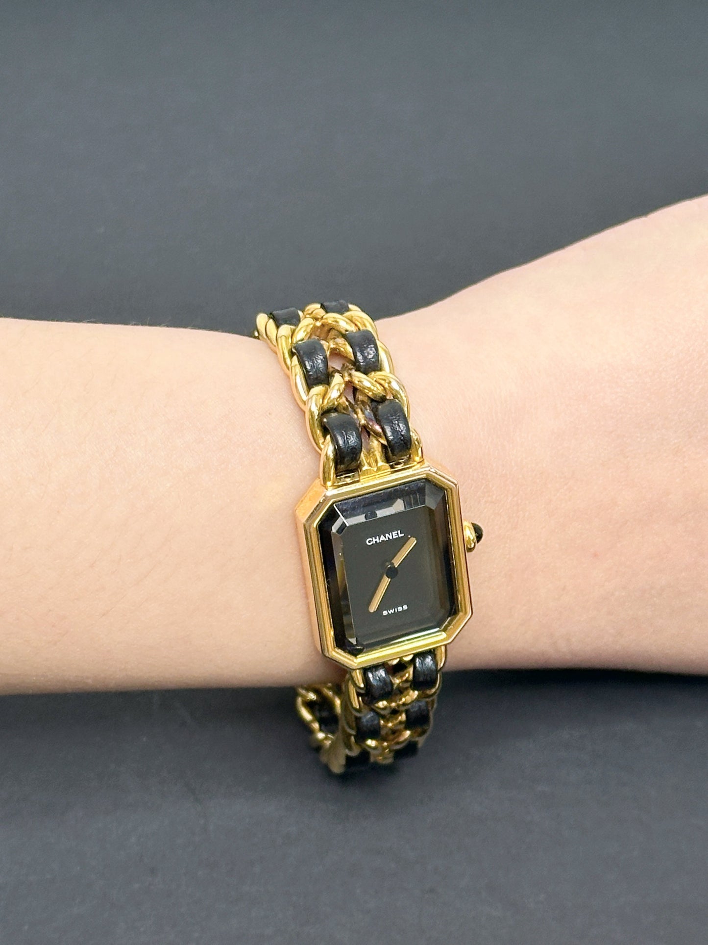 Chanel Premiere Quartz Watch Gold 1987 L size