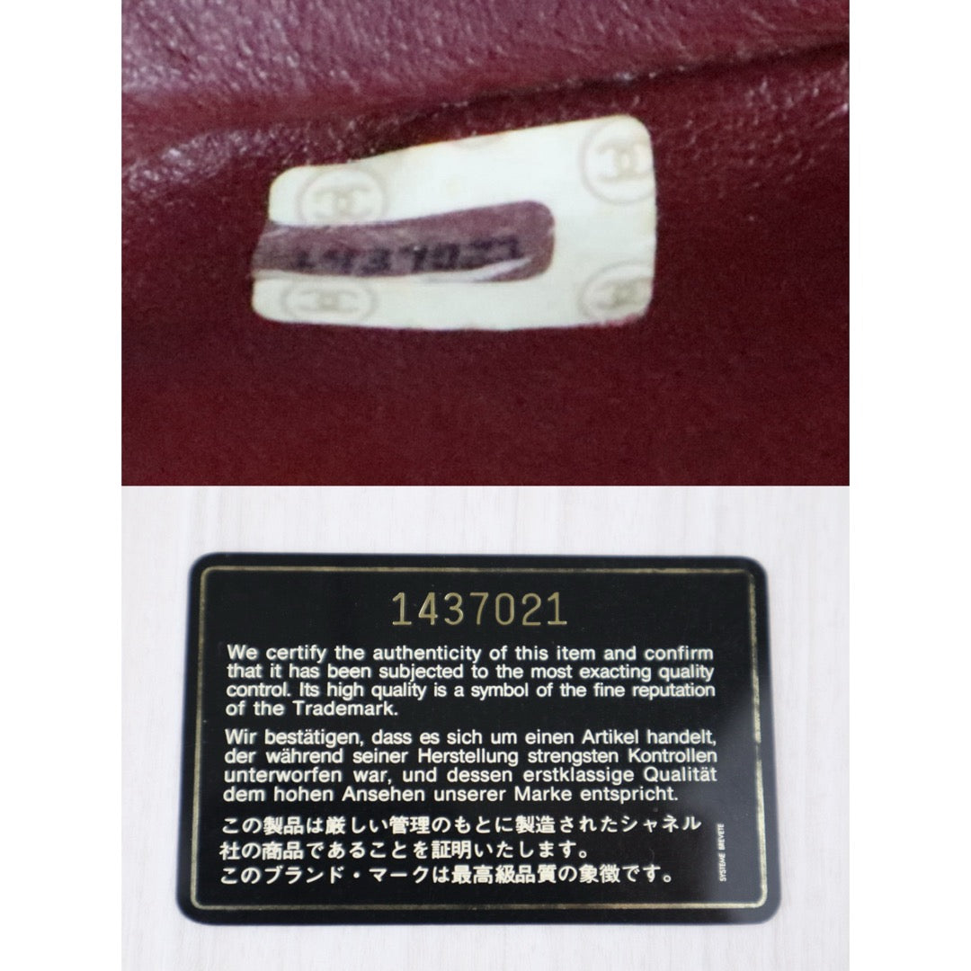 Good ( Rank AB)｜ CHANEL Matrasse  Lamb Skin Flap 23 Chain Bag Black Made in 1989-1991 Year｜J25060507