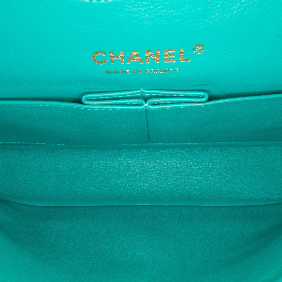 CHANEL Medium Classic Lambskin Double Flap Blue