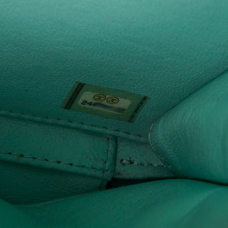 Chanel Matrases Coco Handbag Vanity Bag Shoulder Bag 2WAY Green Caviar S  CHANEL