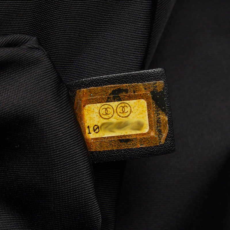 Chanel New Label Line Messengers Bag Gold   houlder Bag Black Nylon  CHANEL