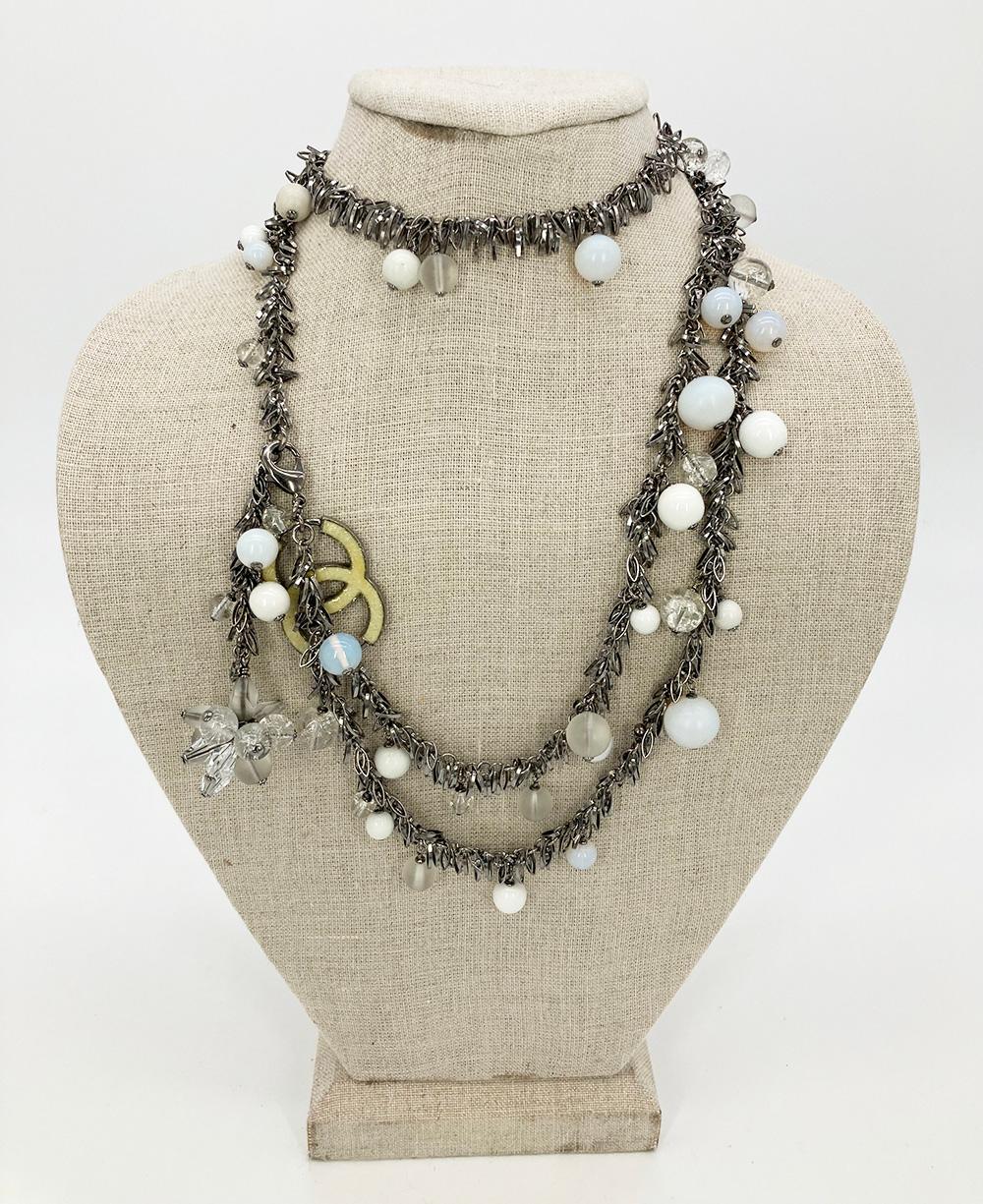 CHANEL Beaded Fringe Belt Necklace