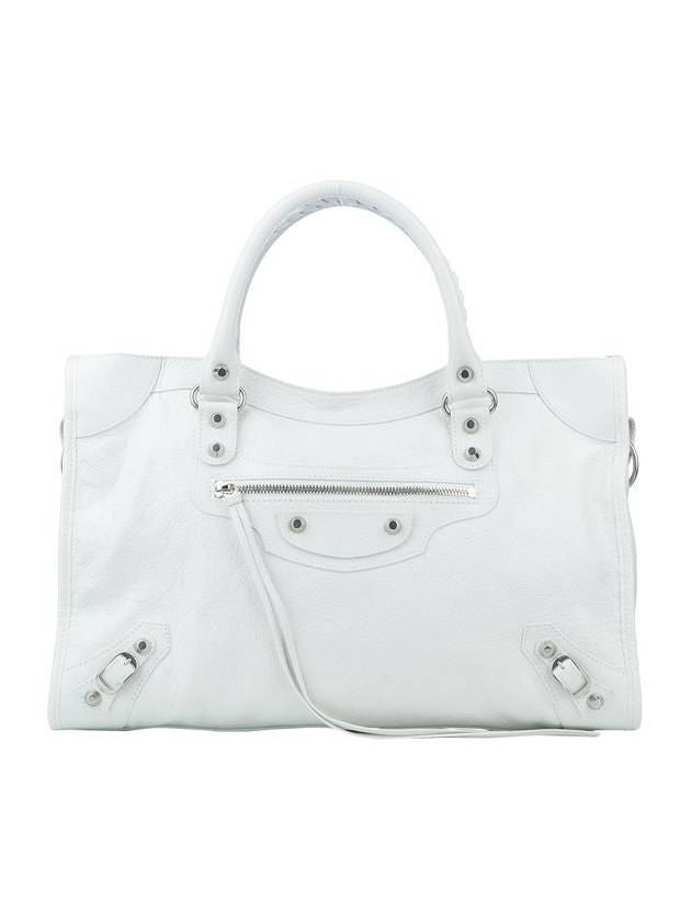 Luxury Balenciaga  Le City Medium Bag White