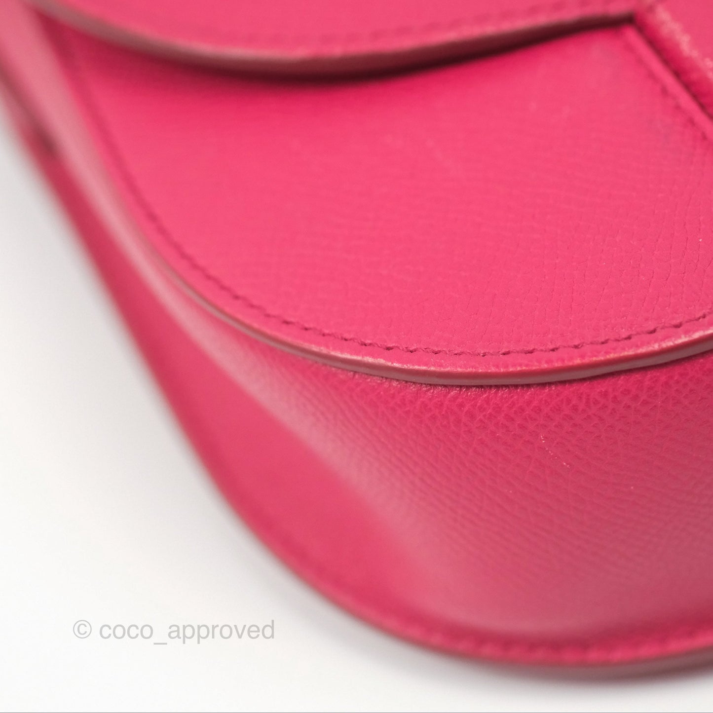 Celine Small Trotteur Crossbody Bag Grained Calfskin Dark Pink