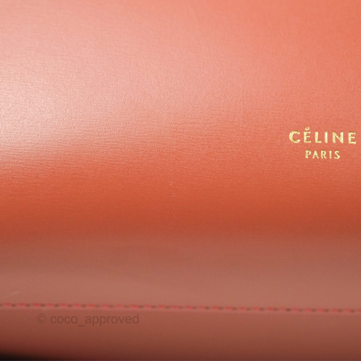 Celine Micro Belt Bag Terracotta Smooth Leather Gold Hardware