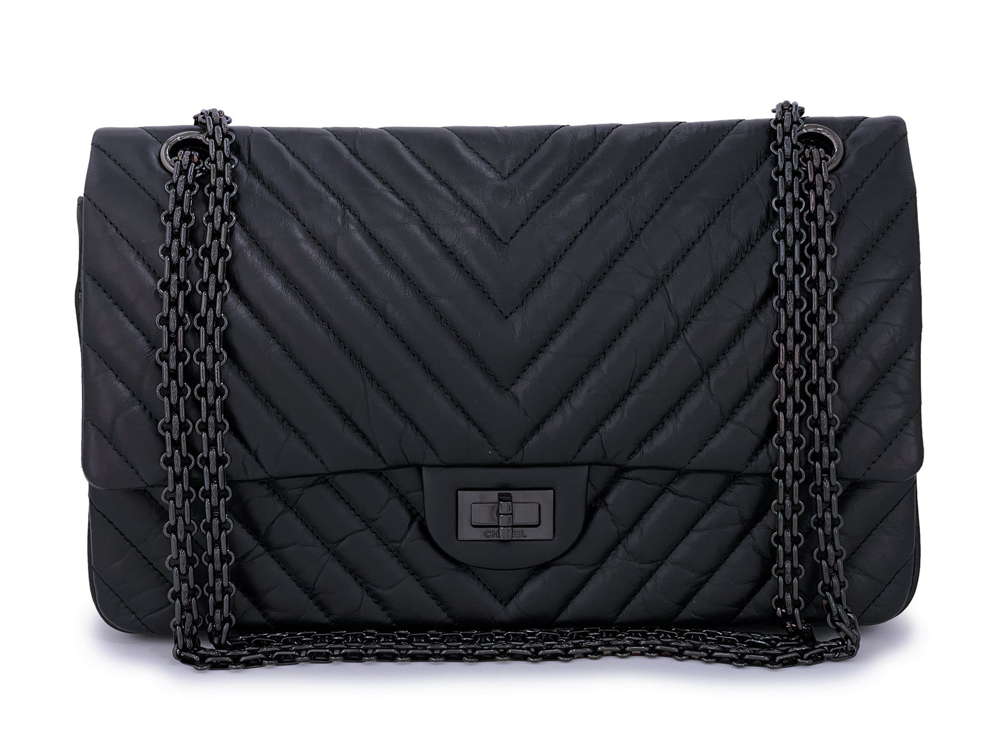 Chanel So Black Reissue 226 Medium Double Flap Bag