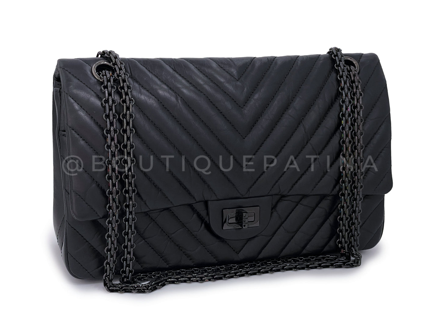 Chanel So Black Reissue 226 Medium Double Flap Bag