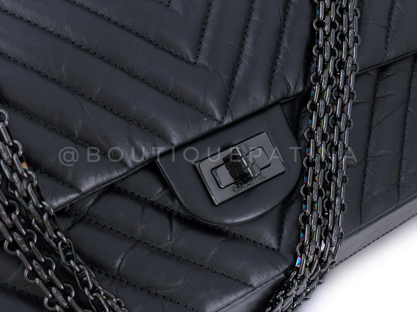 Chanel So Black Reissue 226 Medium Double Flap Bag