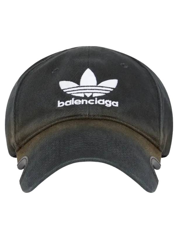 Luxury Balenciaga  Logo Print Ball Cap Black