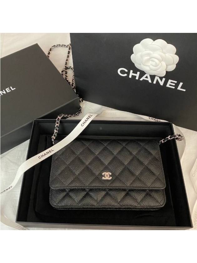 Classic woc black silver caviar skin AP0250 Chanel