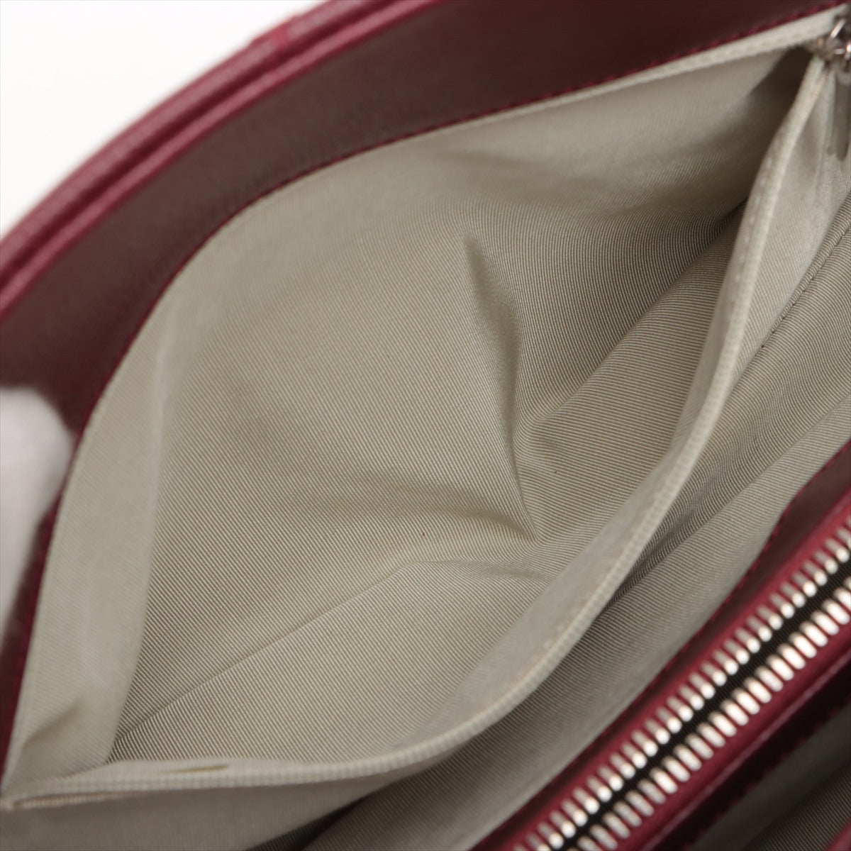 Chanel Matrasse Caviar S Tote Bag Coco Bordeaux Silver  14th