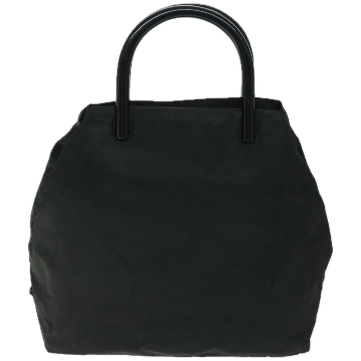 PRADA Hand Bag Nylon Black Auth 66808