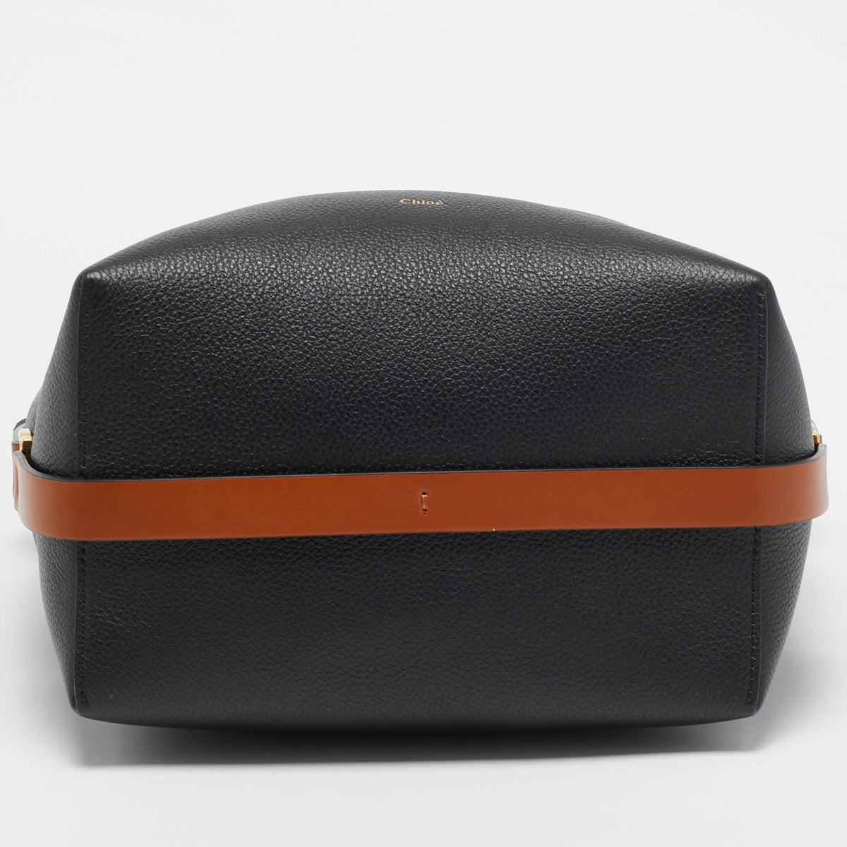 Chloe Black/brown Leather Marcie Bucket Bag