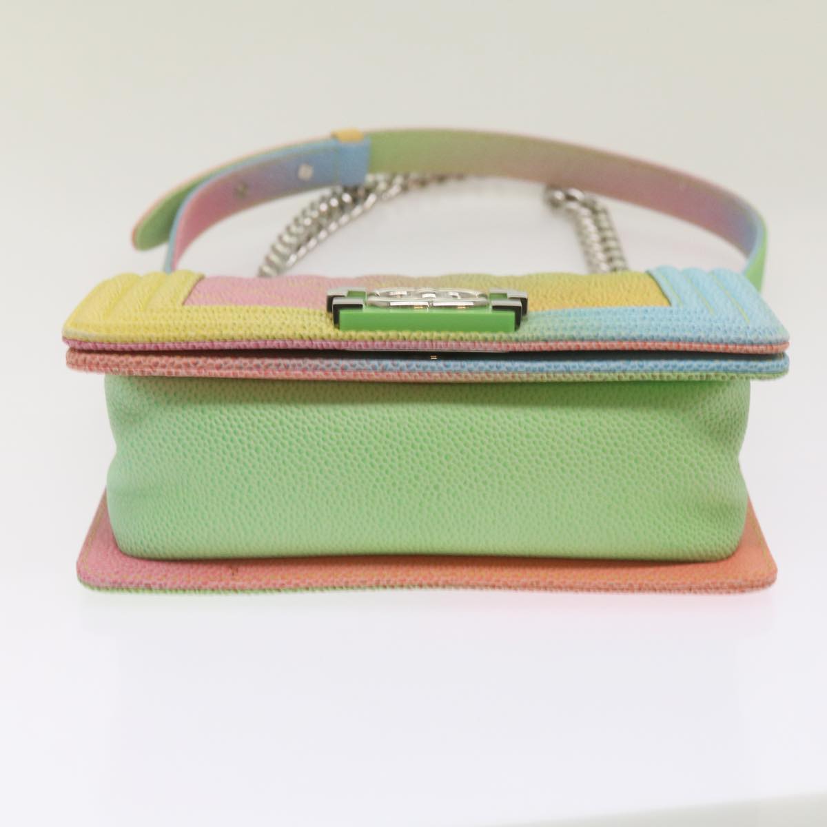 Top Quality Chanel Matelasse Boy  Shoulder Bag Caviar Skin Multicolor CC Auth 66965S