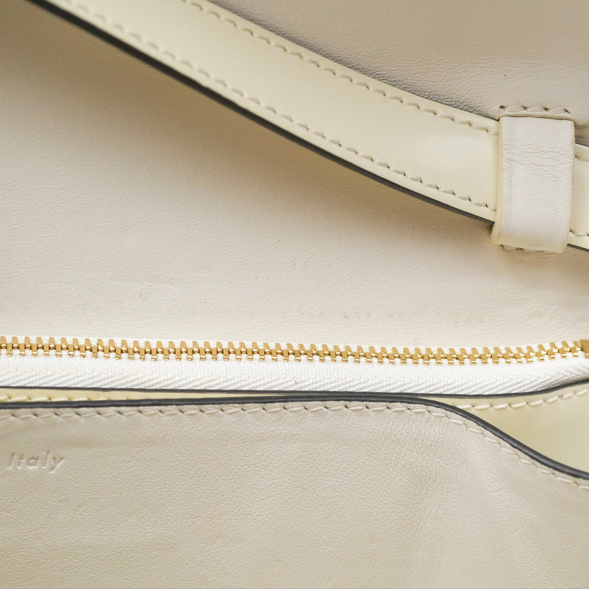Celine Medium Classic Box Flap White Patent Gold Hardware
