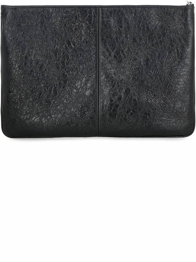 Luxury Balenciaga  Le Cagole Large Clutch Bag Black