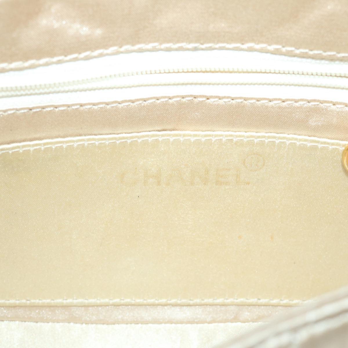 Top Quality Chanel Matelasse Chain Shoulder Bag Satin Gold CC Auth 67057A