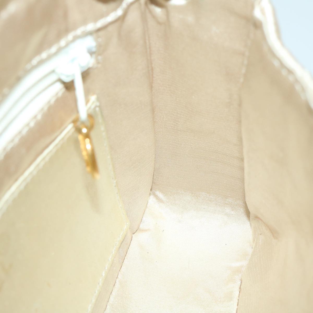 Top Quality Chanel Matelasse Chain Shoulder Bag Satin Gold CC Auth 67057A