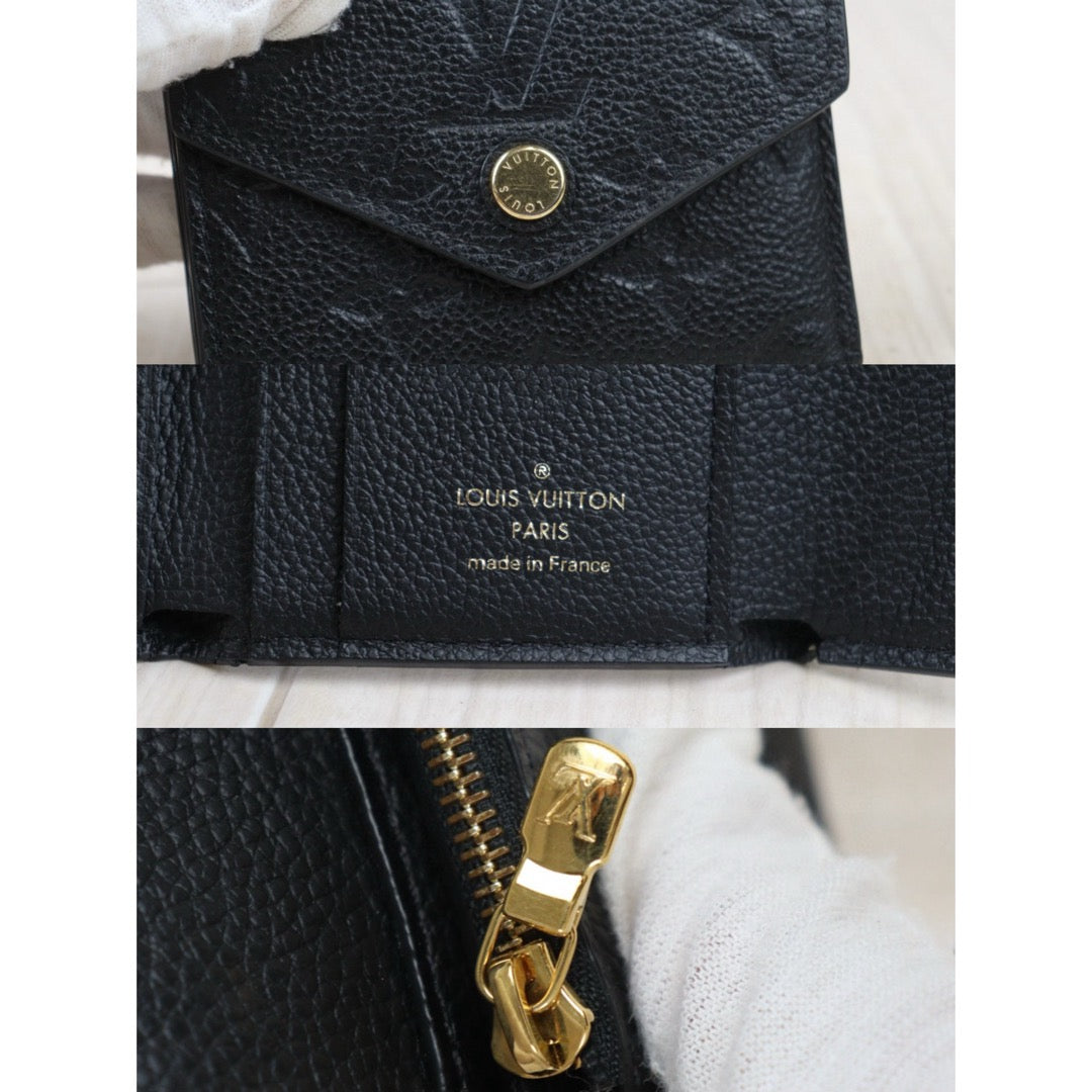 Rank AB ｜ LV Monogram Calf Skin Black Wallet  ｜24080507
