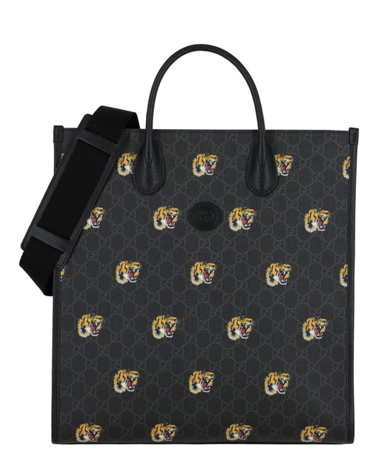 Gucci Mens GG Tiger Shoulder Bag
