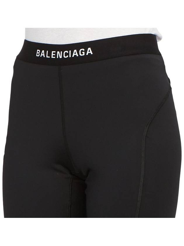 Luxury Balenciaga  Athletic Leggings Pans Black