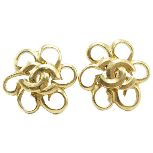 Chanel Coco Mark Flower Earrings