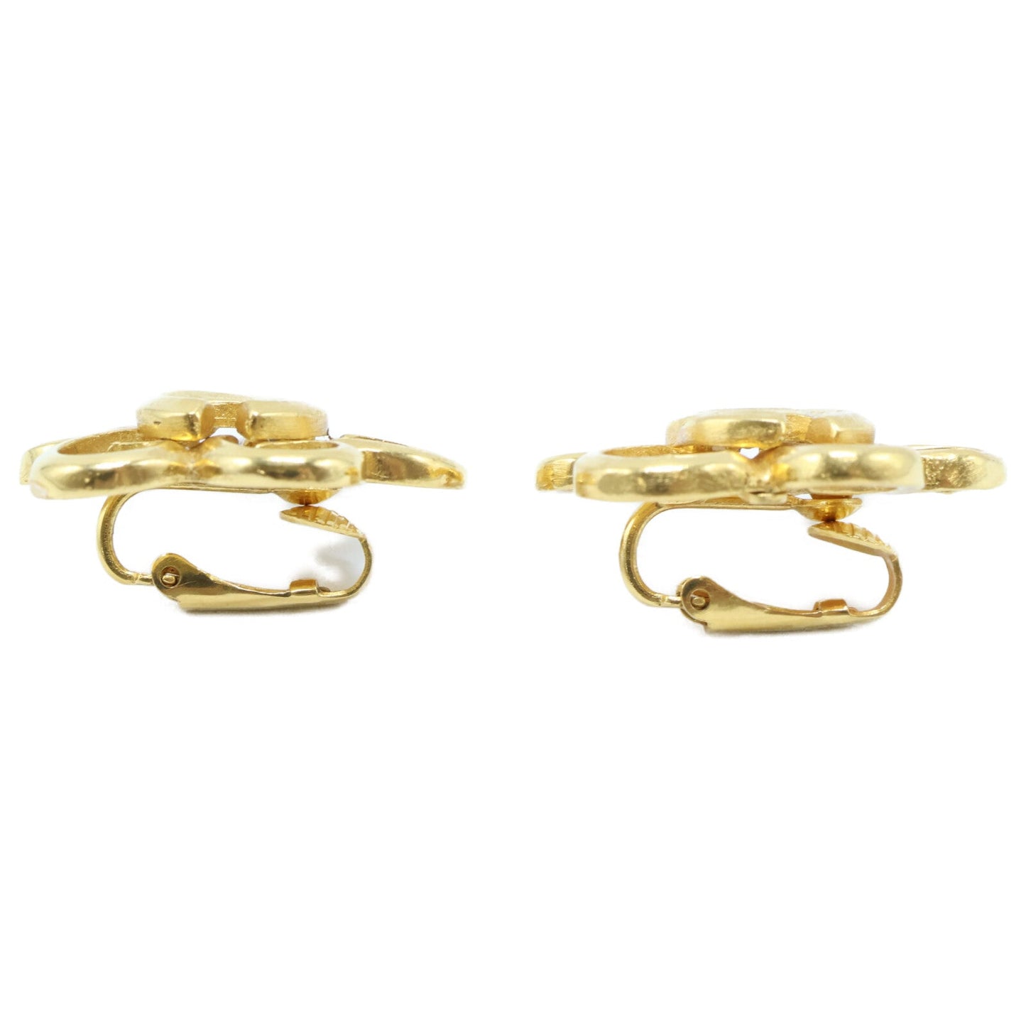Chanel Coco Mark Flower Earrings