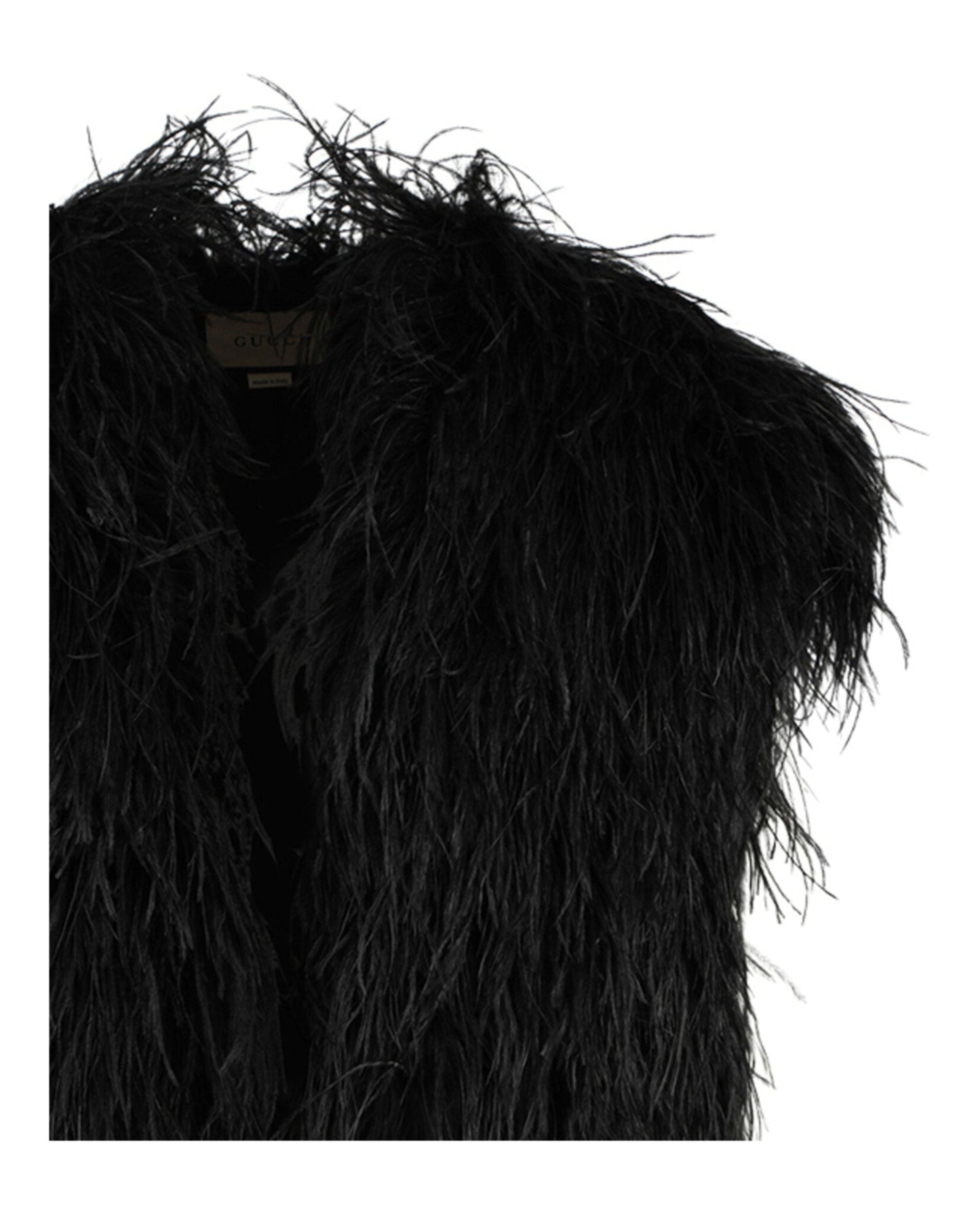Gucci Mens Ostrich Feather Vest
