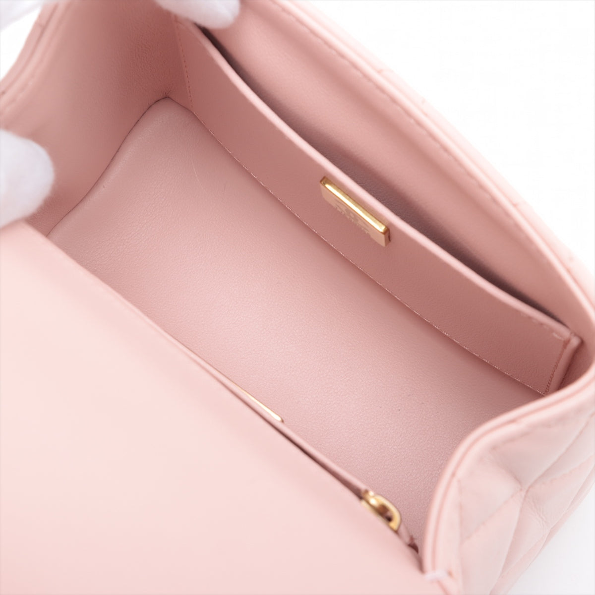 Chanel Matrasse  Chain Shoulder Bag Pink Gold Gold  IC Chip