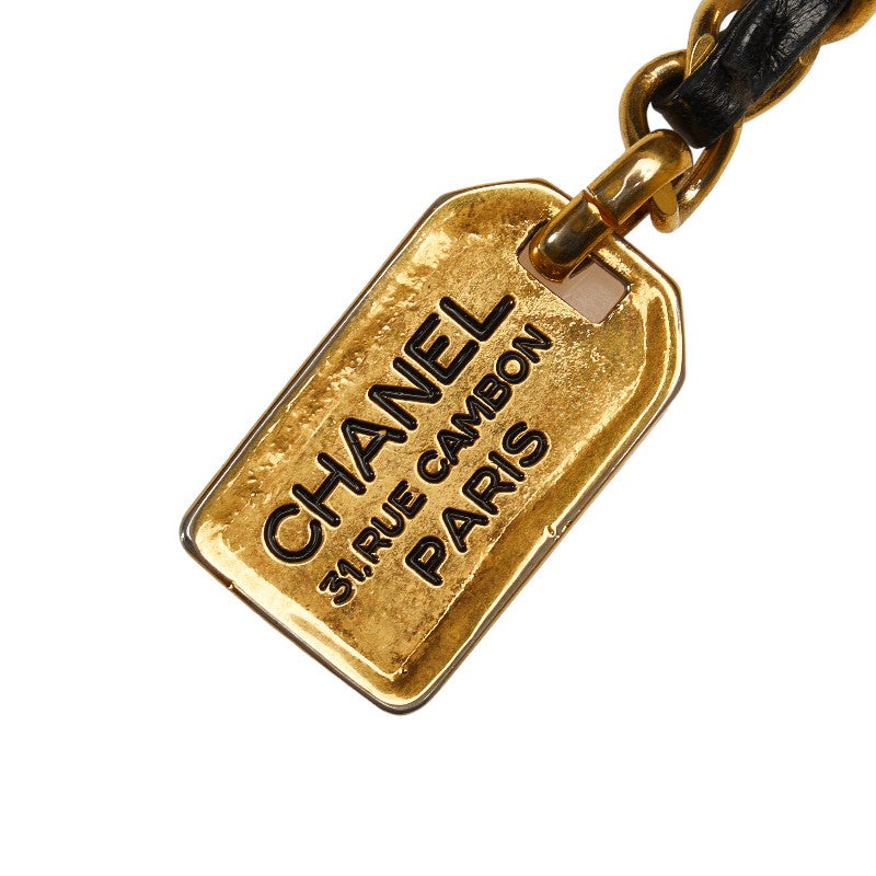 Chanel Super Model Bag Coco Chain Tote Bag One-Shoulder Bag Black Leather  CHANEL