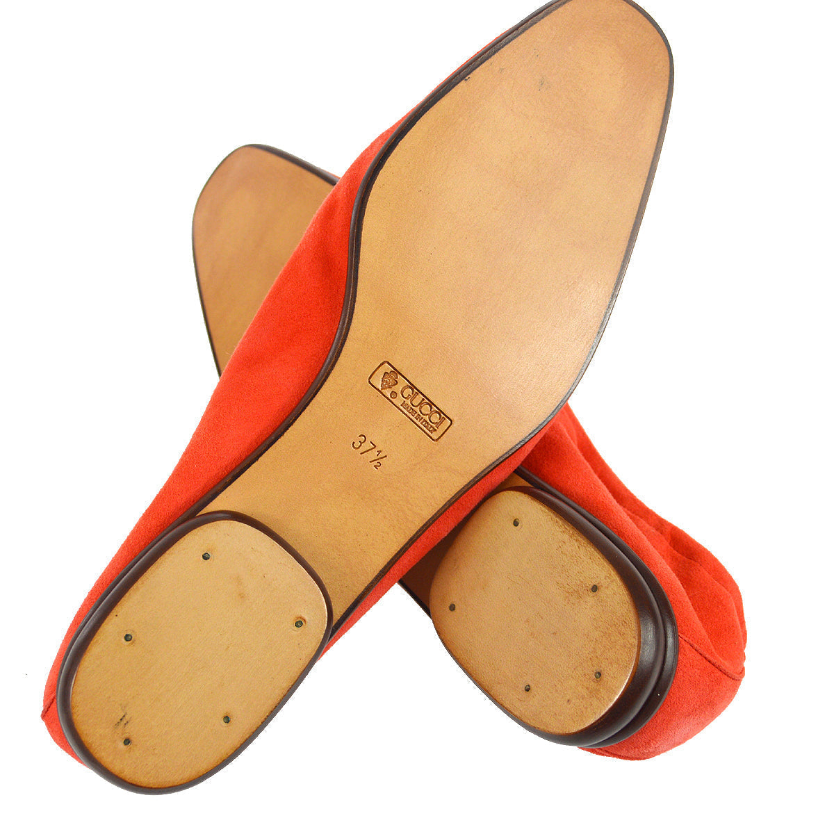 Gucci * Suede Horsebit Loafers Shoes #37 1/2