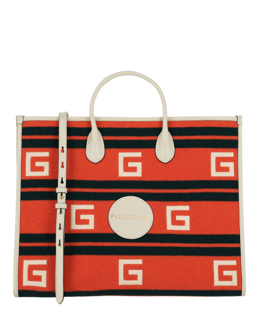 Gucci Mens Pyeongchang Embroidered Tote Bag