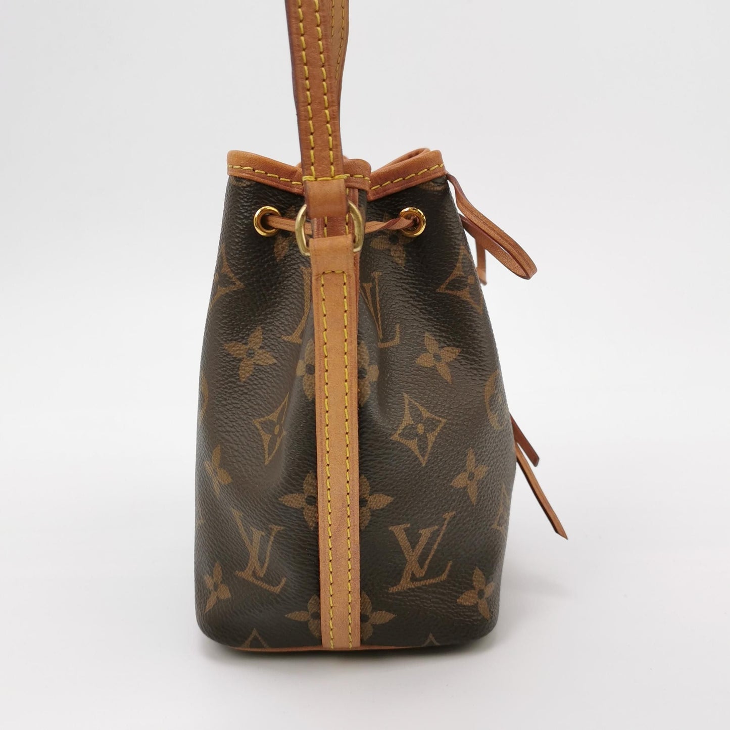 Preloved Louis Vuitton NOE Nano Monogram Drawstring Crossbody Shoulder Bag 250502781175450