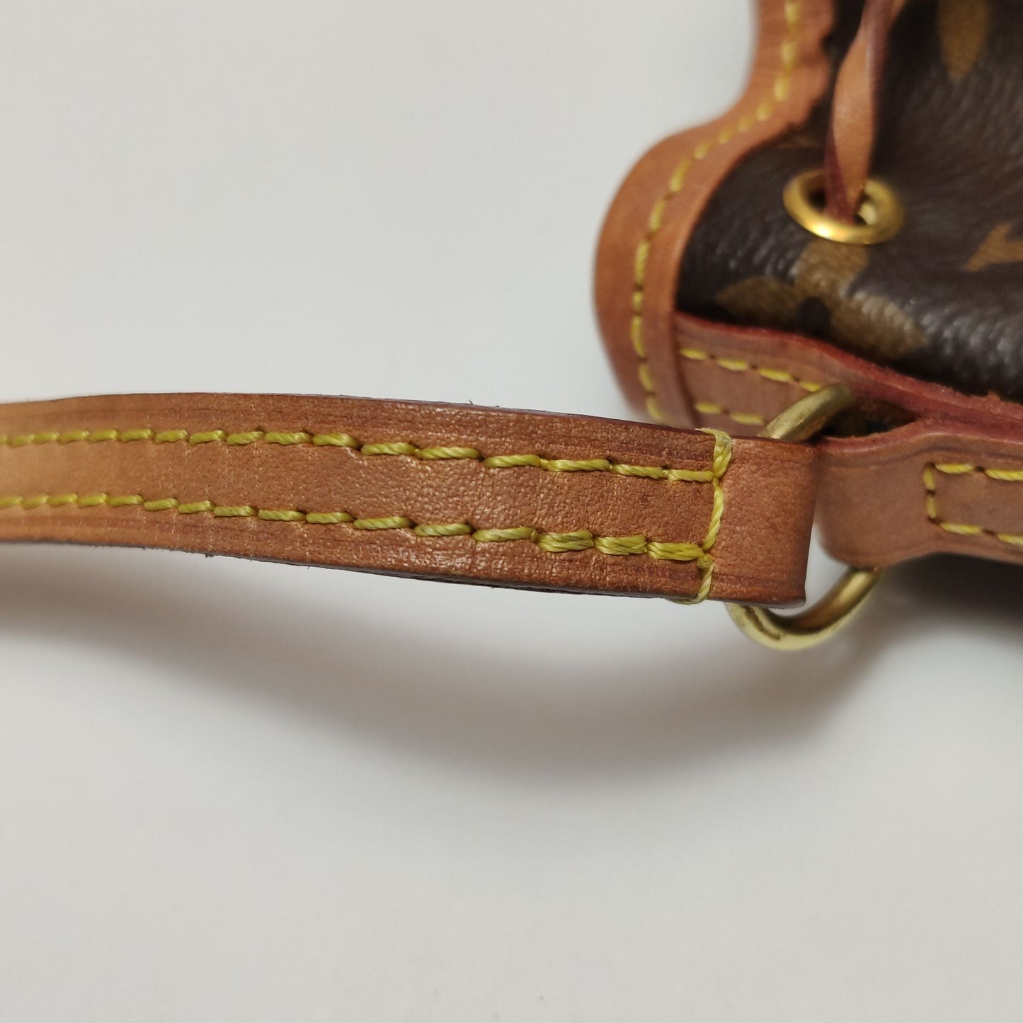 Preloved Louis Vuitton NOE Nano Monogram Drawstring Crossbody Shoulder Bag 250502781175450