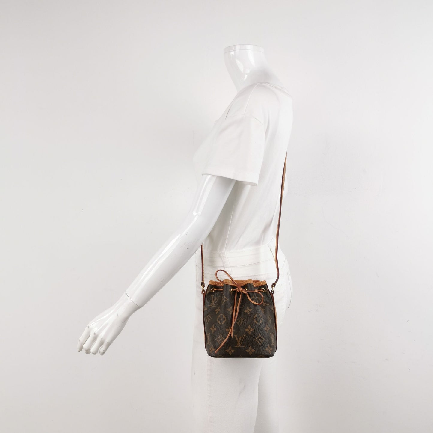Preloved Louis Vuitton NOE Nano Monogram Drawstring Crossbody Shoulder Bag 250502781175450