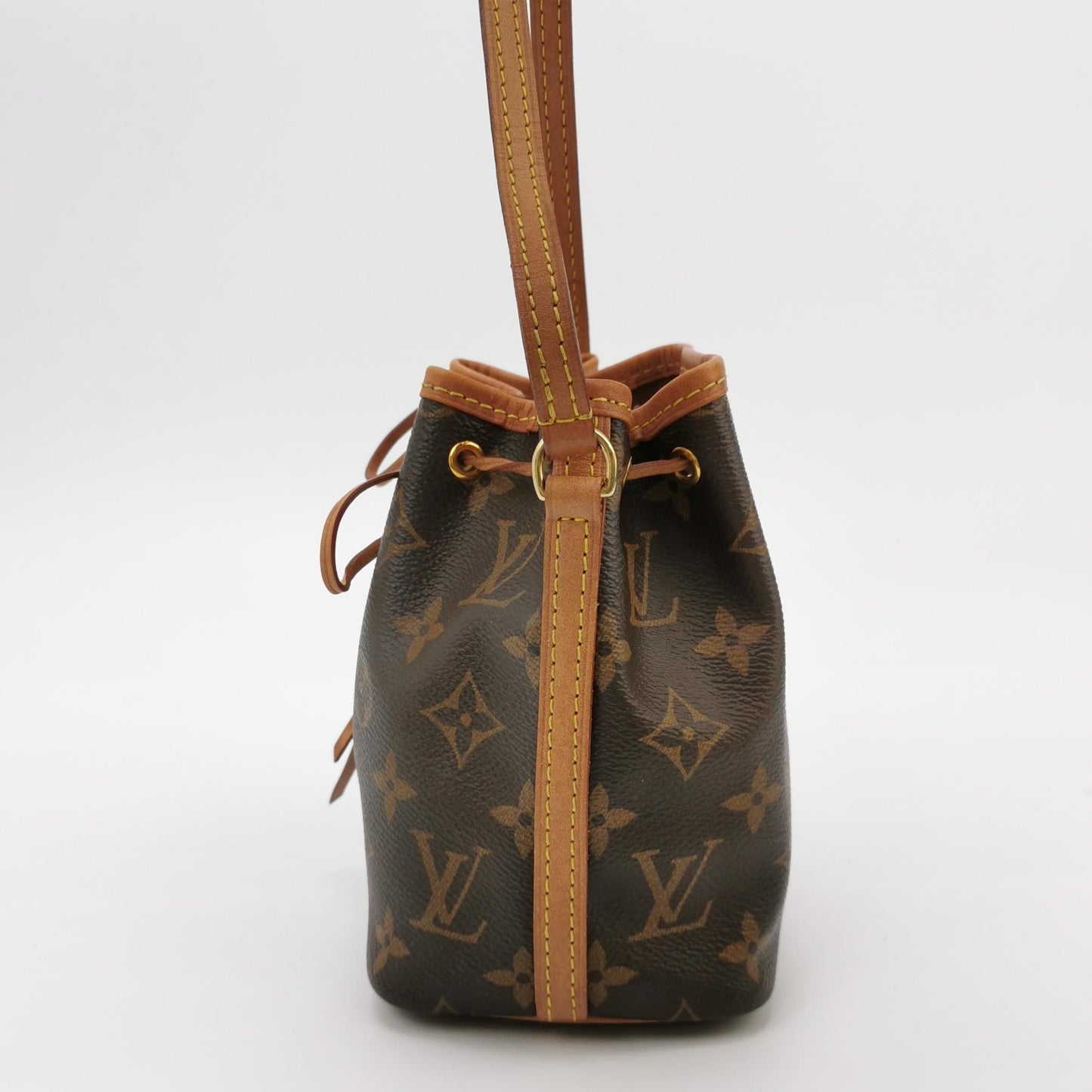 Preloved Louis Vuitton NOE Nano Monogram Drawstring Crossbody Shoulder Bag 250502781175450