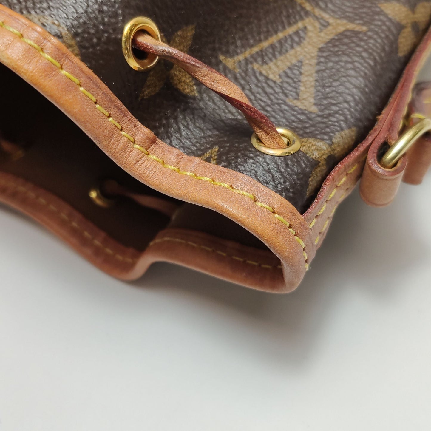 Preloved Louis Vuitton NOE Nano Monogram Drawstring Crossbody Shoulder Bag 250502781175450