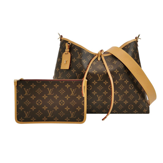 Preloved Louis Vuitton Carry All Medium Monogram Crossbody Bag with Chip 250502781175813