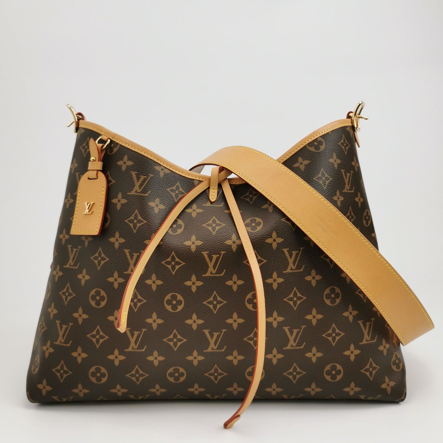 Preloved Louis Vuitton Carry All Medium Monogram Crossbody Bag with Chip 250502781175813