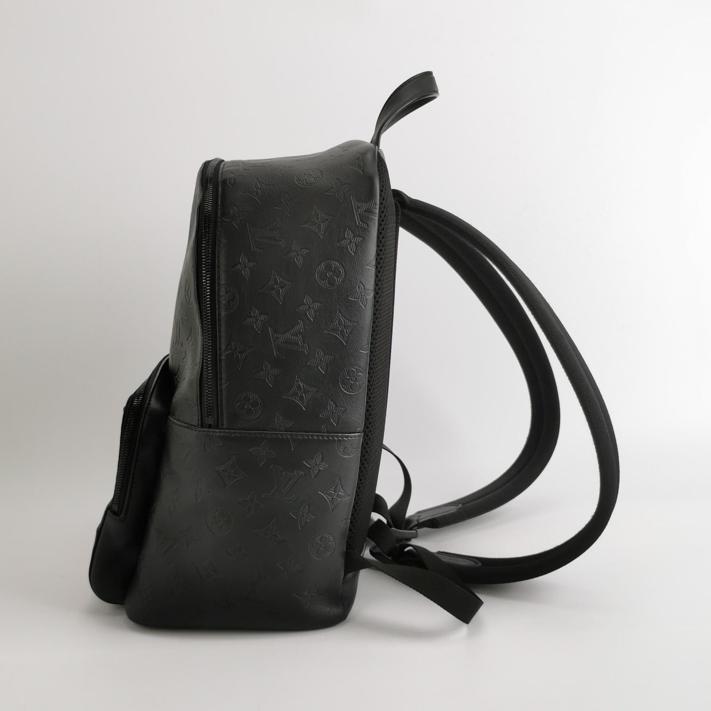 Preloved Louis Vuitton Racer Leather Monogram Backpack with Chip 250502781175754