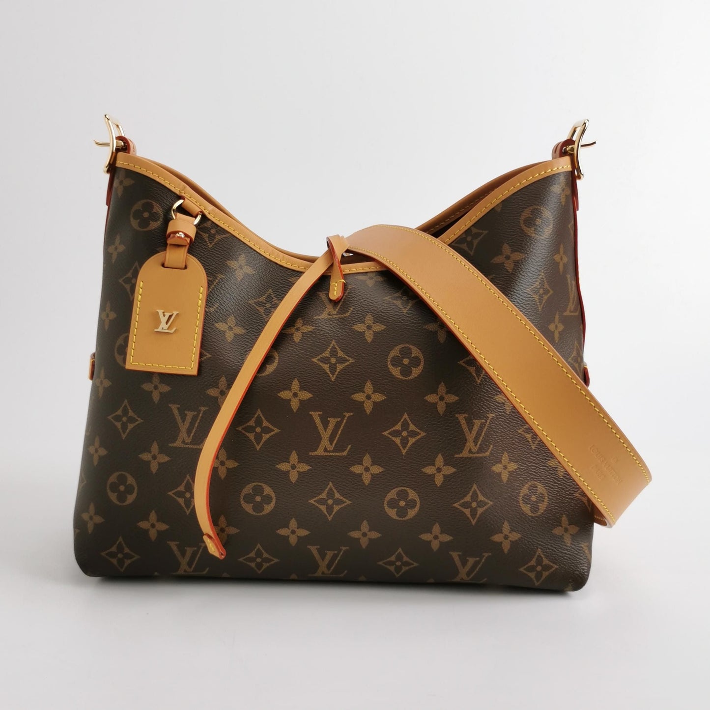 Preloved Louis Vuitton Carry All Small Monogram Print Shoulder Bag with Chip 250412781145843