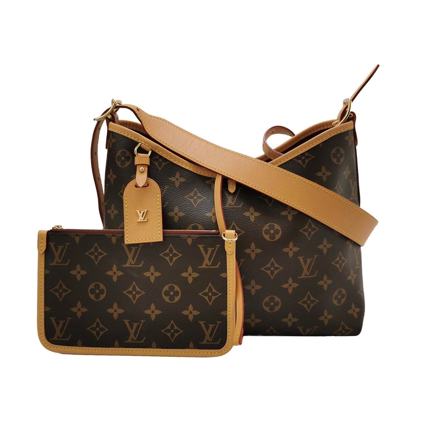 Preloved Louis Vuitton Carry All Small Monogram Shoulder Bag with Chip 250107781015595
