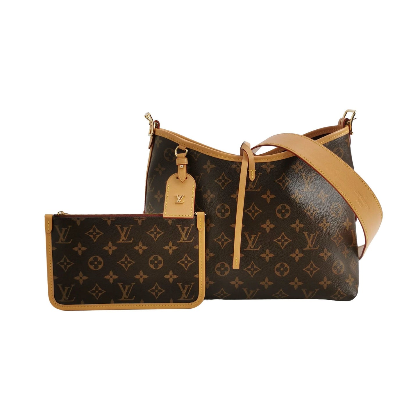 Preloved Louis Vuitton Carry All Small Monogram Print Shoulder Bag with Chip 250501781173815