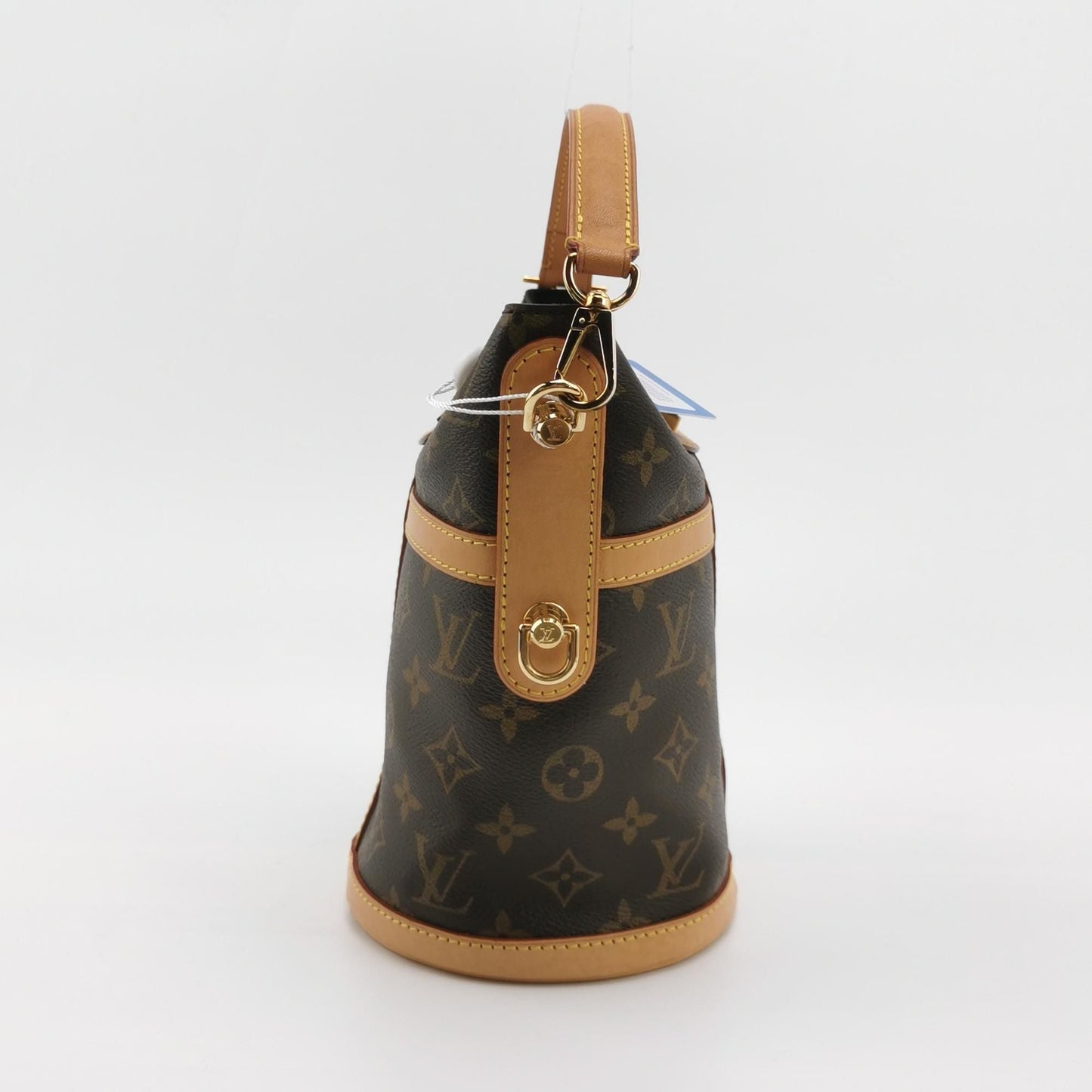 Preloved Louis Vuitton Duffle Fries Bag Monogram Print S-lock Lock Crossbody Shoulder Bag Chip Version 250504781177297
