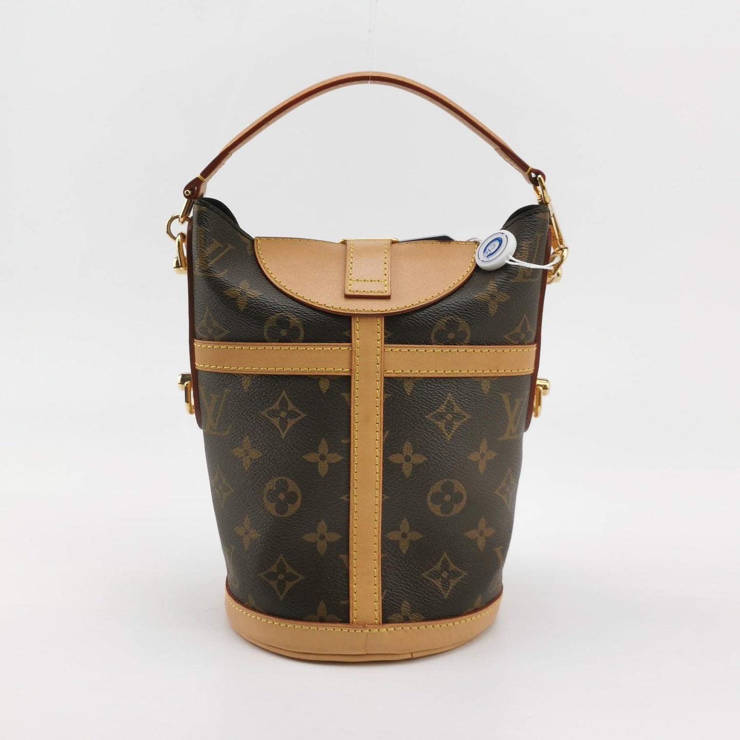Preloved Louis Vuitton Duffle Fries Bag Monogram Print S-lock Lock Crossbody Shoulder Bag Chip Version 250504781177297