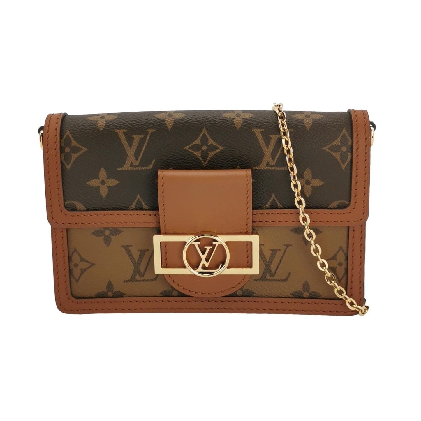 Preloved Louis Vuitton Dauphine Mini Monogram Empreinte Leather Crossbody Bag with Chip 250504781177387